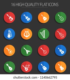 string instruments web icons for user interface design