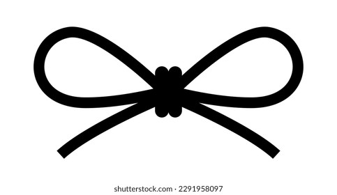 String knot vector icon isolated on white background