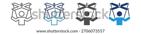 string manipulation icon set multie style
