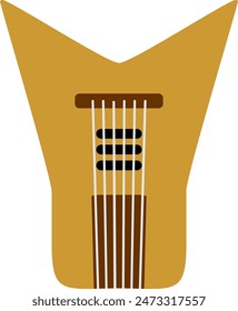 String Music Instrument Letter Alphabet Vector Element