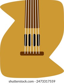 String Music Instrument Letter Alphabet Vector Element