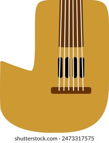 String Music Instrument Letter Alphabet Vector Element