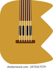 String Music Instrument Letter Alphabet Vector Element