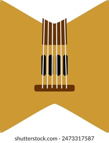 String Music Instrument Letter Alphabet Vector Element