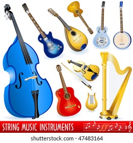 String music instruments collection