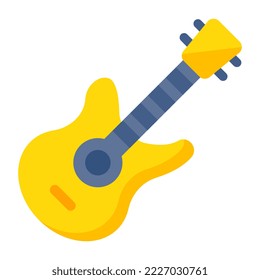      A string musical instrument, guitar icon