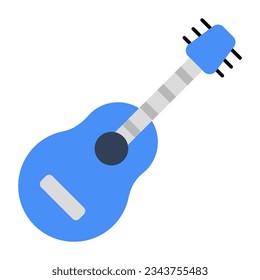      A string musical instrument, guitar icon