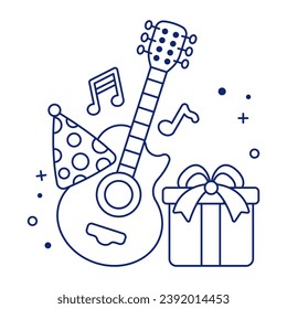      A string musical instrument, guitar icon

