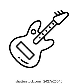 A string musical instrument vector design, premium icon of guitar in modern style