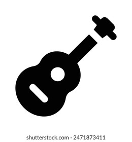 A string musical instrument vector design, premium icon of guitar in modern style