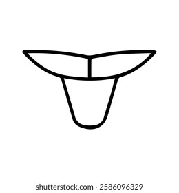 String Panties Icon. Men's Underwear Vector Illustration. underpants.