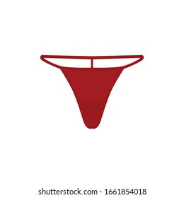 String thong icon. Woman underwear symbol modern, simple, vector, icon for website design, mobile app, ui. Vector Illustration