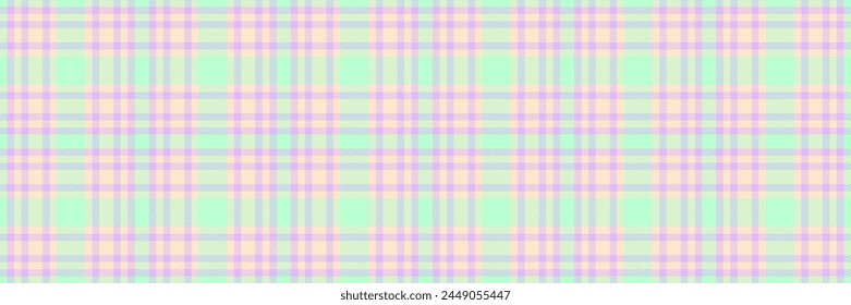 String vector tartan textile, purity check fabric plaid. Duvet texture seamless pattern background in light and blanched almond color.