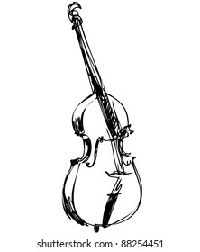 a stringed musical instrument orchestra large violin bass