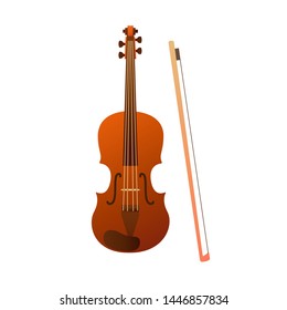 Stringed musical instruments, violin. Design layout for banners presentations, flyers, posters and invitations. Vector illustration