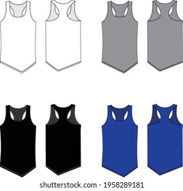 Stringer tank top fashion templates