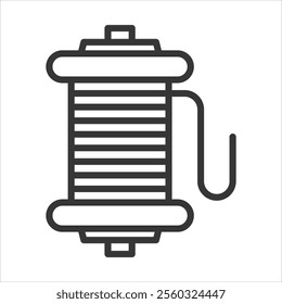 Strings Outline Icon Vector Illustration
