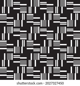 STRIP Patrón sin soldadura en blanco y negro, plantilla de fondo de ilusión, ilustración vectorial