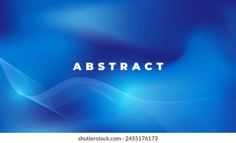 Strip Dynamic Modern Cover Design in Shades of Blue, Dynamic and Minimalist Abstract Background