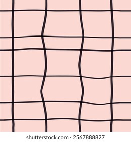 Strip with elements of chaos seamless pattern, vertical   colorful background print. Ornate vector stripe lines fabric. Pastel Colors