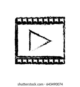 strip film play cinema movie symbol sketch
