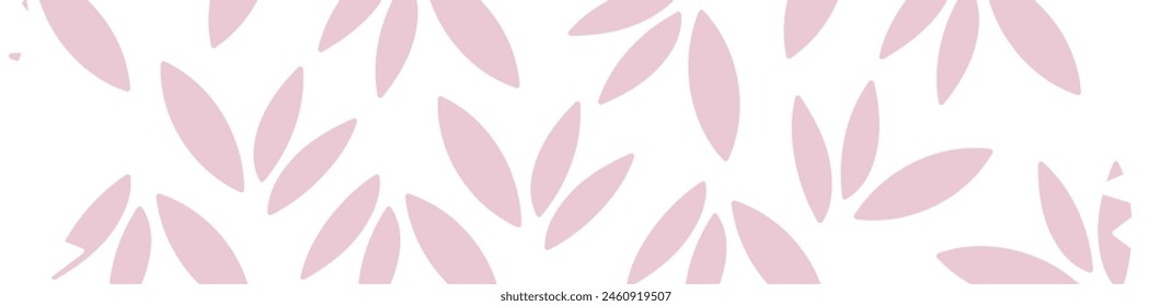 Strip Floral Pattern Vector Illustration