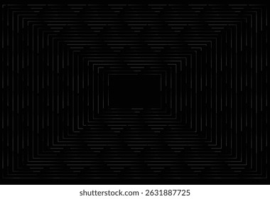Strip lines that form a rectangle on a black background