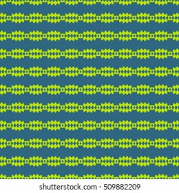 Strip of lozenges seamless pattern. Fashion graphic background design. Modern stylish abstract texture. Color template for prints, textiles, wrapping, wallpaper, website. Stock VECTOR illustration