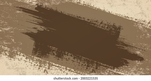 Strip Of Paint .Abstract Spot.Grunge Retro Background.Roller Brushes With Colors Paint For Text .Vector Illustration.