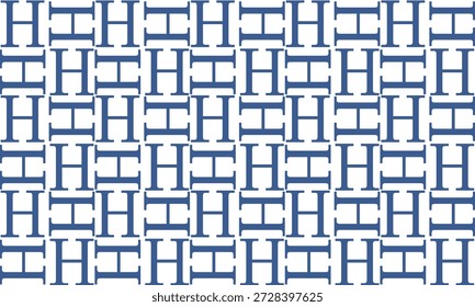 ิblue strip parquet background, strip in parquet pattern seamless repeat style design for fabric printing or wallpaper or background, chessboard, square checkerboard, H letter