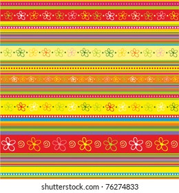 strip pattern. vector floral background