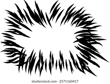 strip of radial lines of movement on a comic book. Manga speed frame. Super hero action.