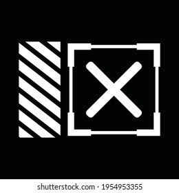 strip square futuristic element vector design