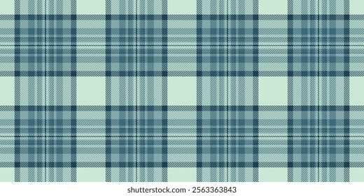 Strip tartan plaid seamless, site fabric vector check. Independence day textile texture background pattern in cyan and light colors palette.