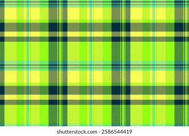 Strip textile background fabric, bathroom check tartan plaid. Grid texture seamless vector pattern in bright and lime colors palette.