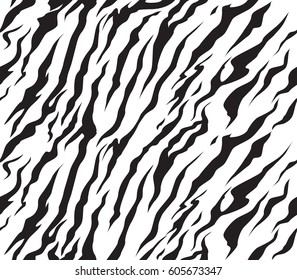 Vector Zebra Texture Black White Stock Vector (Royalty Free) 40415296 ...