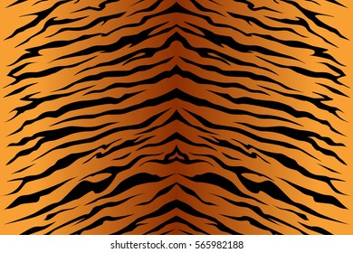 Stripe Animals Jungle Tiger Fur Texture Pattern Seamless Repeating Yellow Orange Black