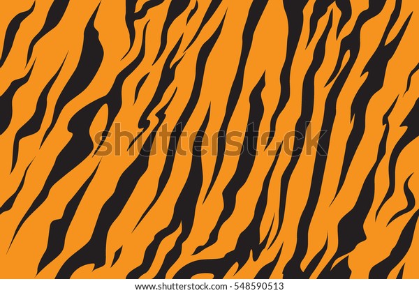 Stripe Animals Jungle Tiger Fur Texture Stock Vector (Royalty Free ...