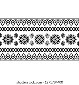 Stripe Aztec Seamless Pattern vector. Tribal ethnic illustration design. Indian, Scandinavian, Gypsy, Mexican, folk pattern
