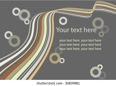 Stripe background with circles