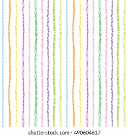 Stripe background vector. Hand drawn lines. Colorful design.