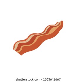 Stripe of bacon vector illustration