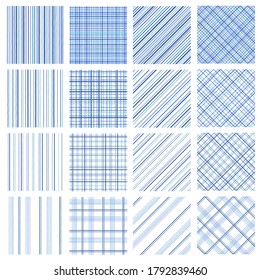 Stripe and the check material which are uneven in seamlessness,