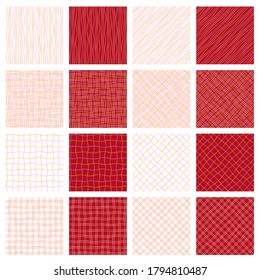 Stripe and the check material which are uneven in seamlessness,