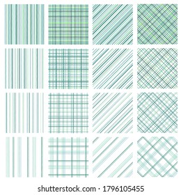 Stripe and the check material which are uneven in seamlessness,