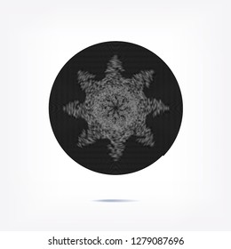 Stripe circle background. Dynamic motion shape. Abstract pattern. Radial graphic element. Vector illustration.