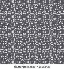 stripe circle with tip sharp each object, vector pattern