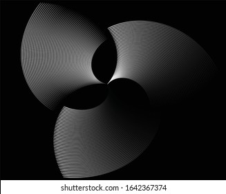 Stripe Circle vector background, abstract pattern. Radiating circle graphics isolated on white.Design element for prints, web pages, template