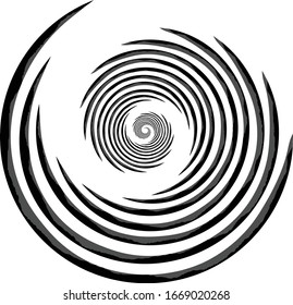Stripe Circle vector background, abstract pattern. Radiating circle graphics isolated on white.Design element for prints, web pages, template