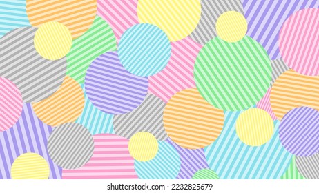 Stripe design dot overlapping pattern background.